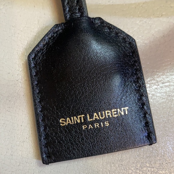 SAINT LAURENT CABAS CHYC YSL LEATHER SATCHEL - Picture 3 of 12